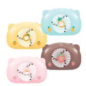 Mini Ventilador Personal Recargable Colores Forma de Pastel