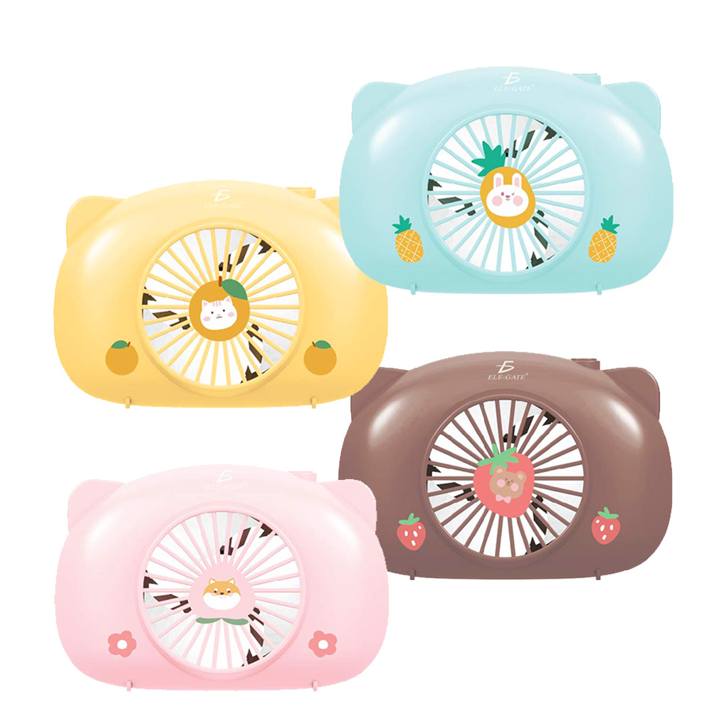 Mini Ventilador Personal Recargable Colores Forma de Pastel