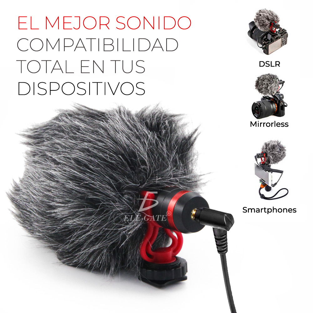Micrófono Cardioide Universal Para Entrevistas Vídeo