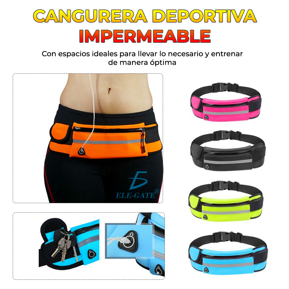 Cangurera Deportiva Con Salida De Cable De Audifinos