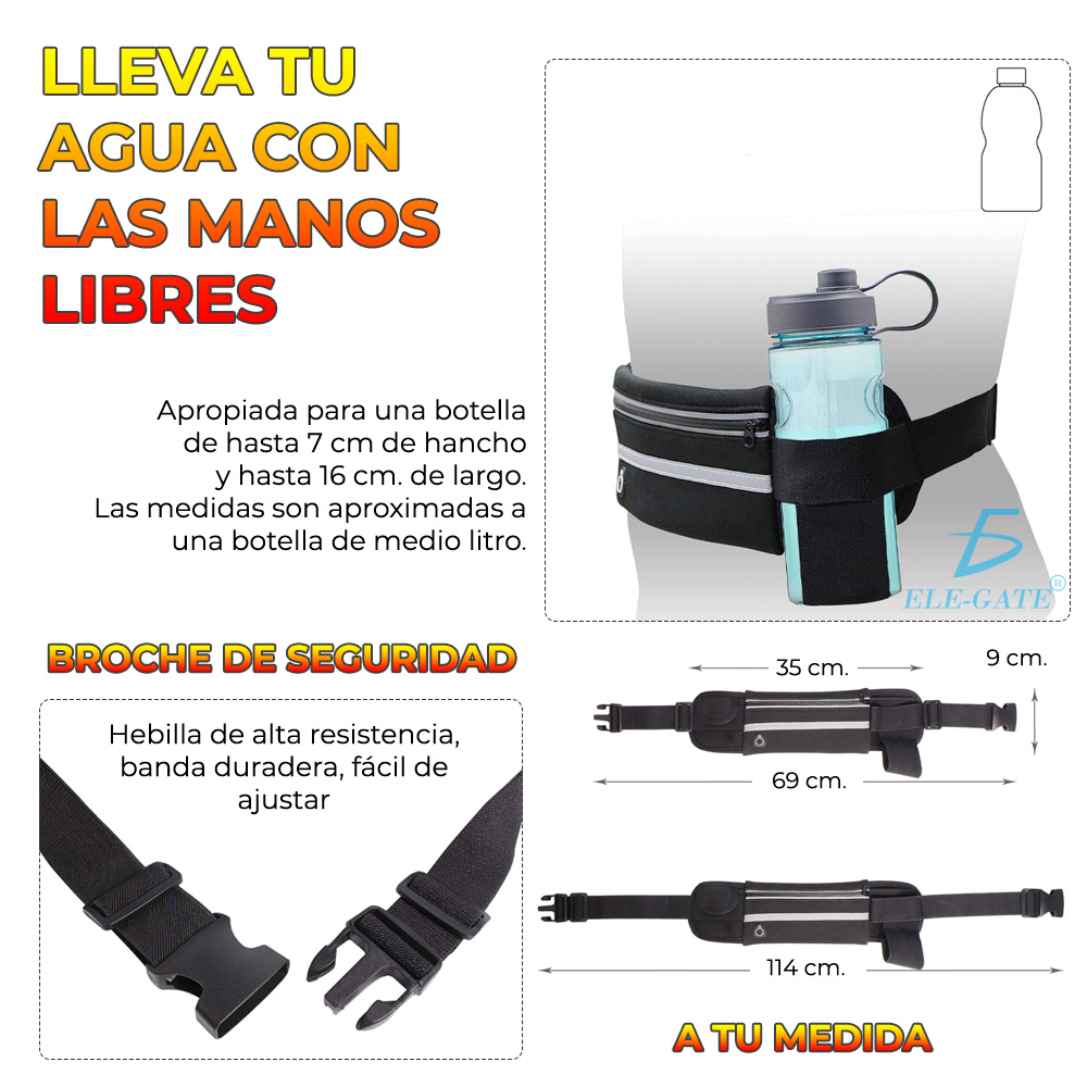 Cangurera Deportiva Con Salida De Cable De Audifinos