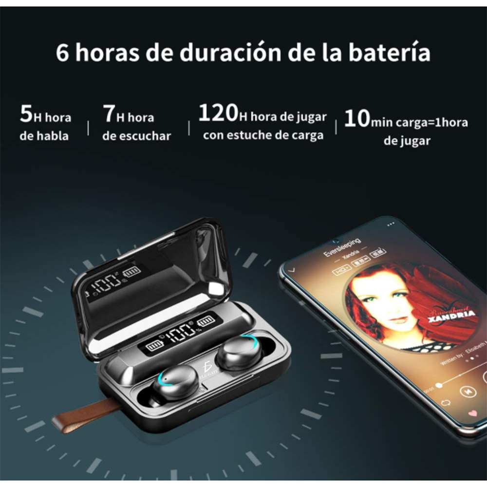 Audífonos Inalámbricos F9 8d Bluetooth 5.0 Tws Deportivos