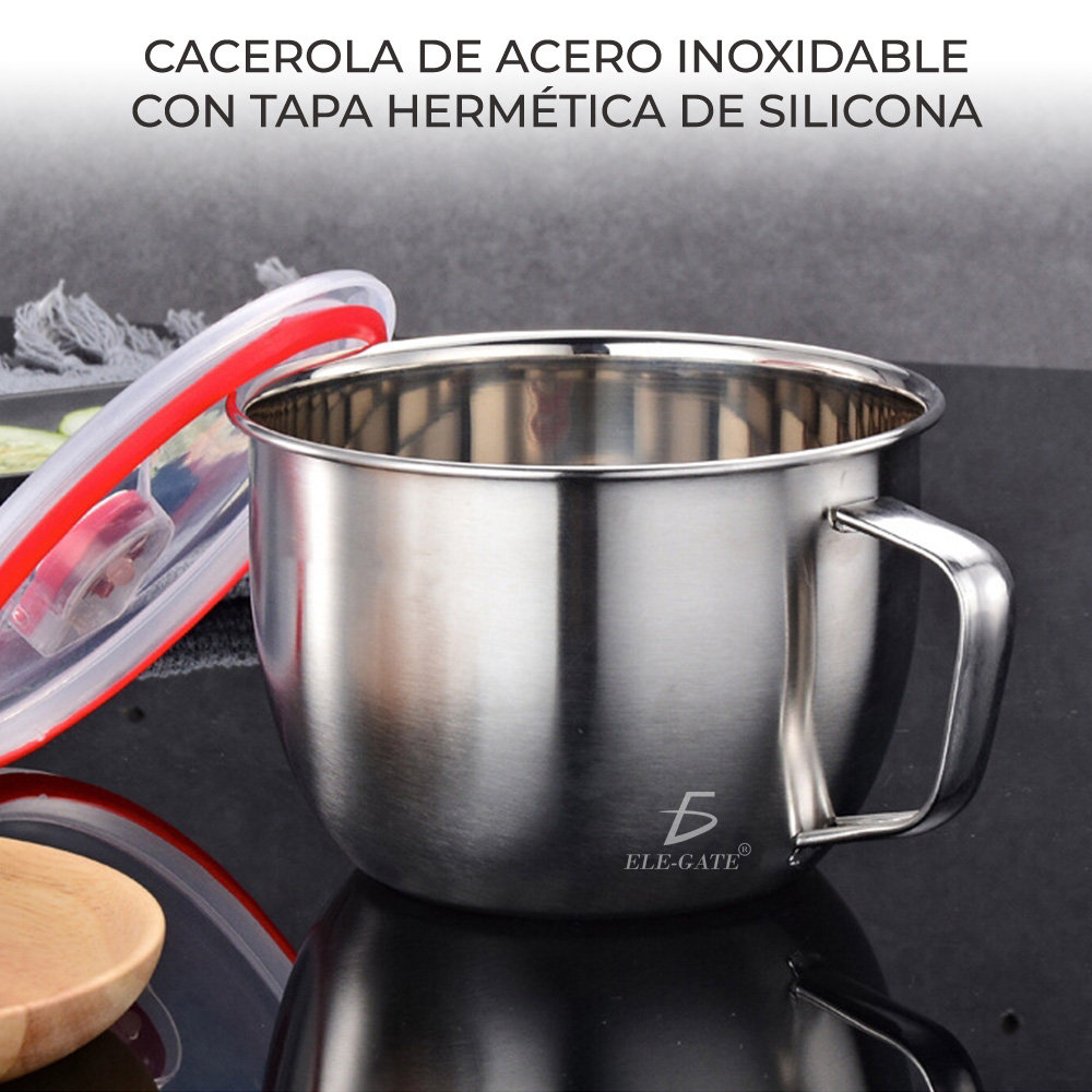 Cuenco Multiusos De Acero Inoxidable Para Fideos Sopa Merien