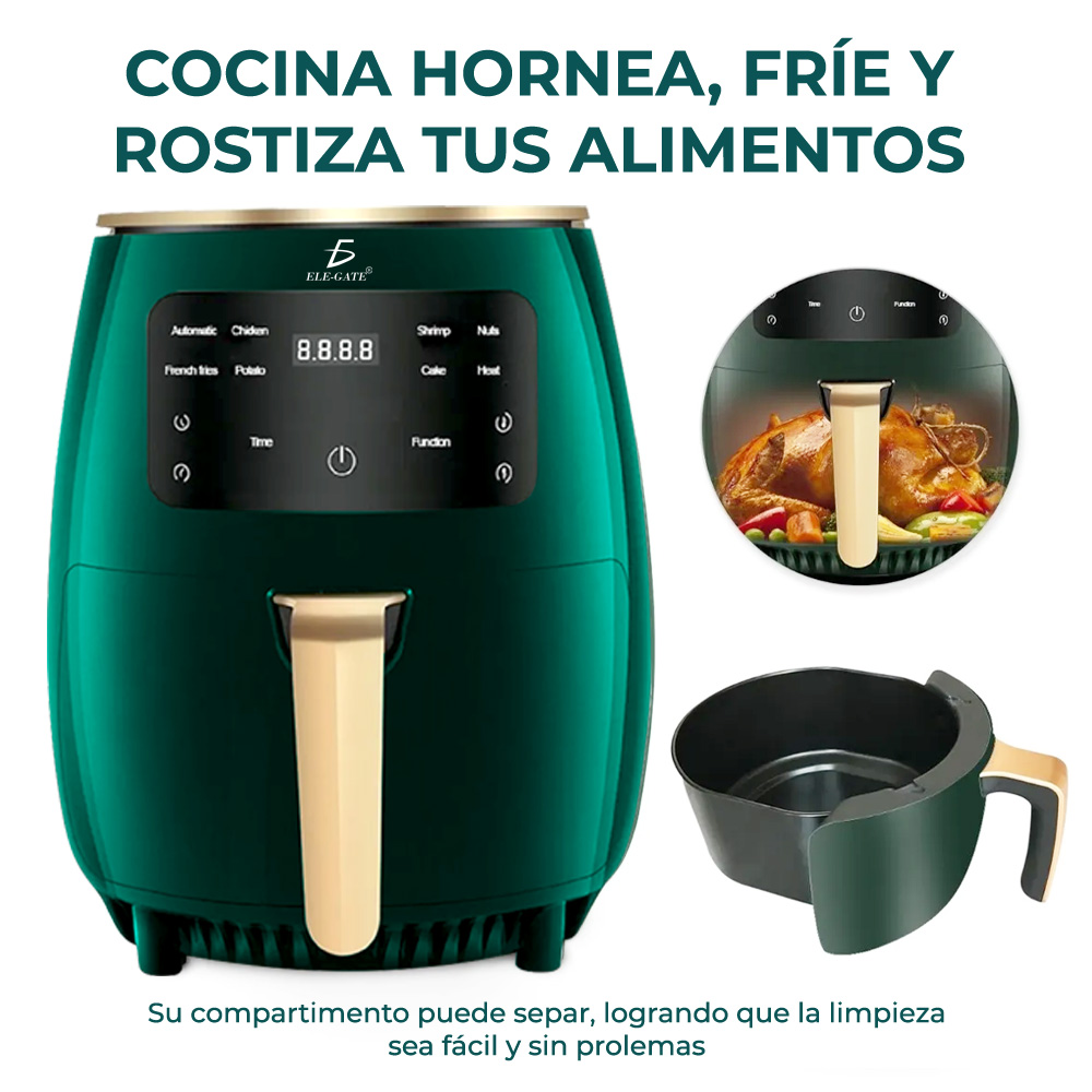 Freidora Eléctrica Sin Aceite De Aire 4.5 L