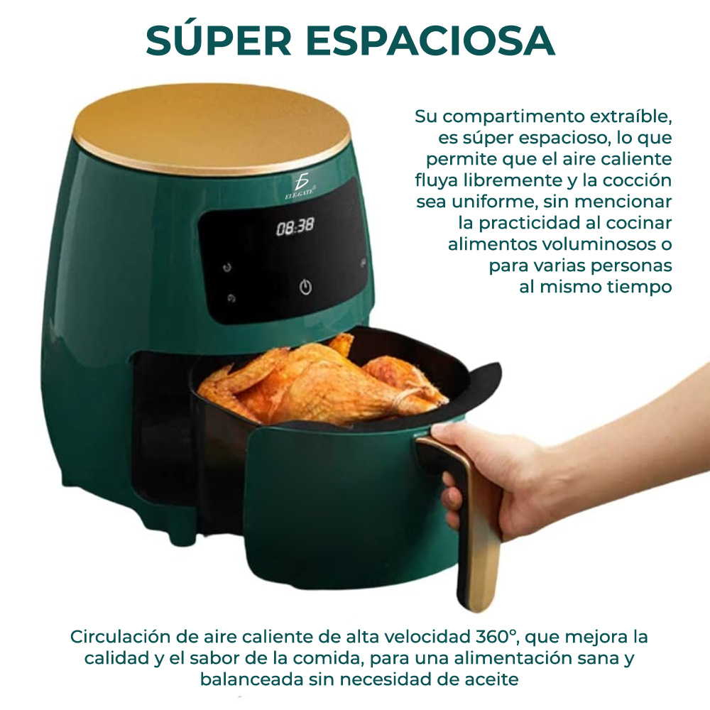 Freidora Eléctrica Sin Aceite De Aire 4.5 L