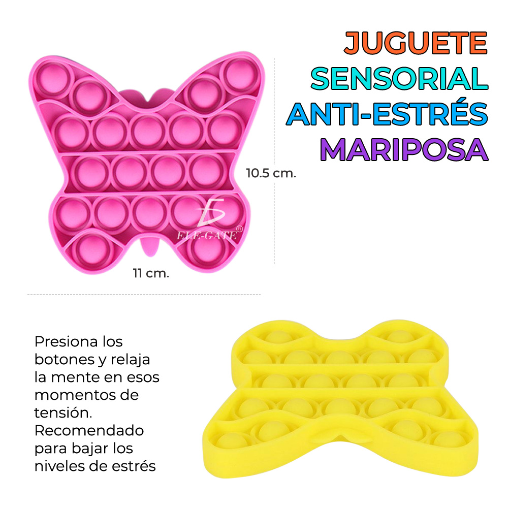 Push Pop It Fidget Juguete Burbujas Antiestres Varioscolores