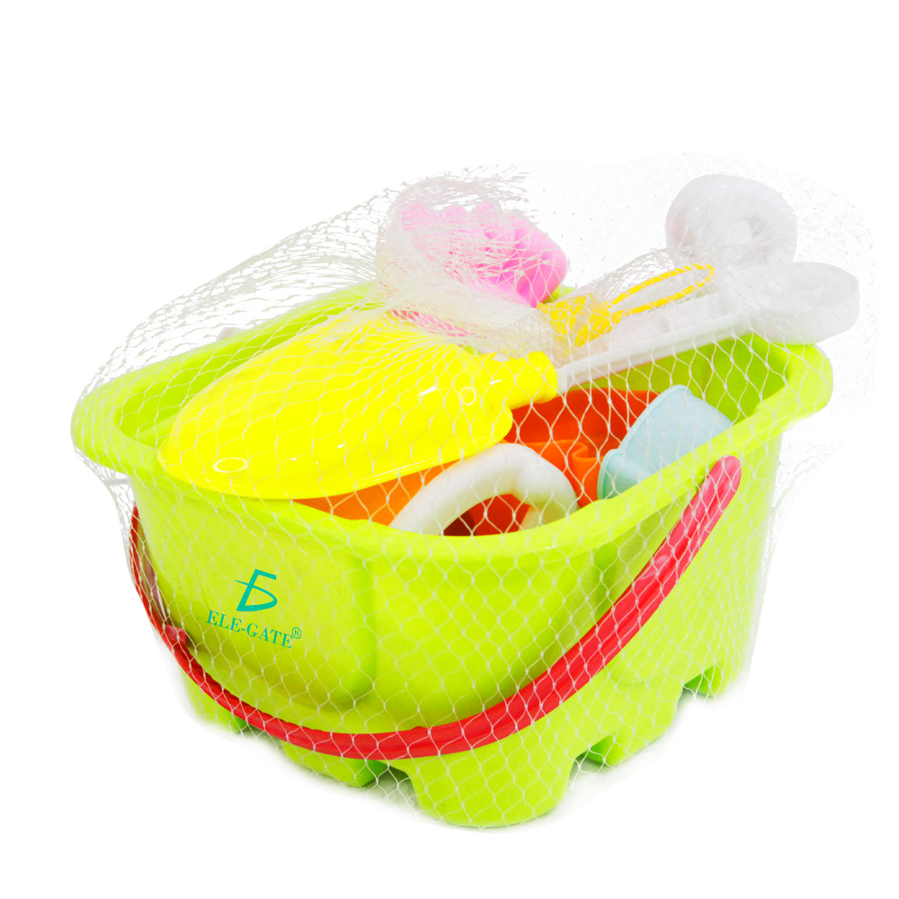 Cubeta De Juguetes Playa Accesorios Castillos Arena 10 pzs