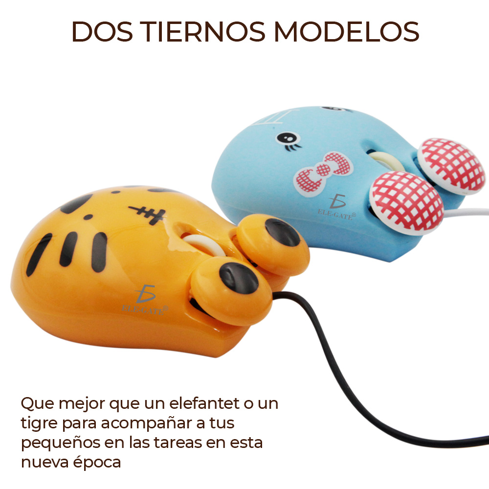 Mouse Usb Optico Alambrico para niños