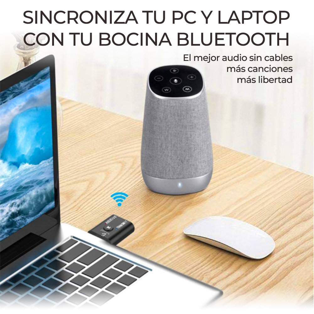 Adaptador Transmisor Receptor Mini Usb Bluetooth 5.0 Para Pc Tv Bocina