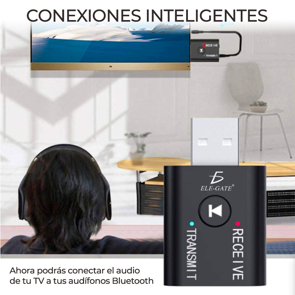Adaptador Transmisor Receptor Mini Usb Bluetooth 5.0 Para Pc Tv Bocina