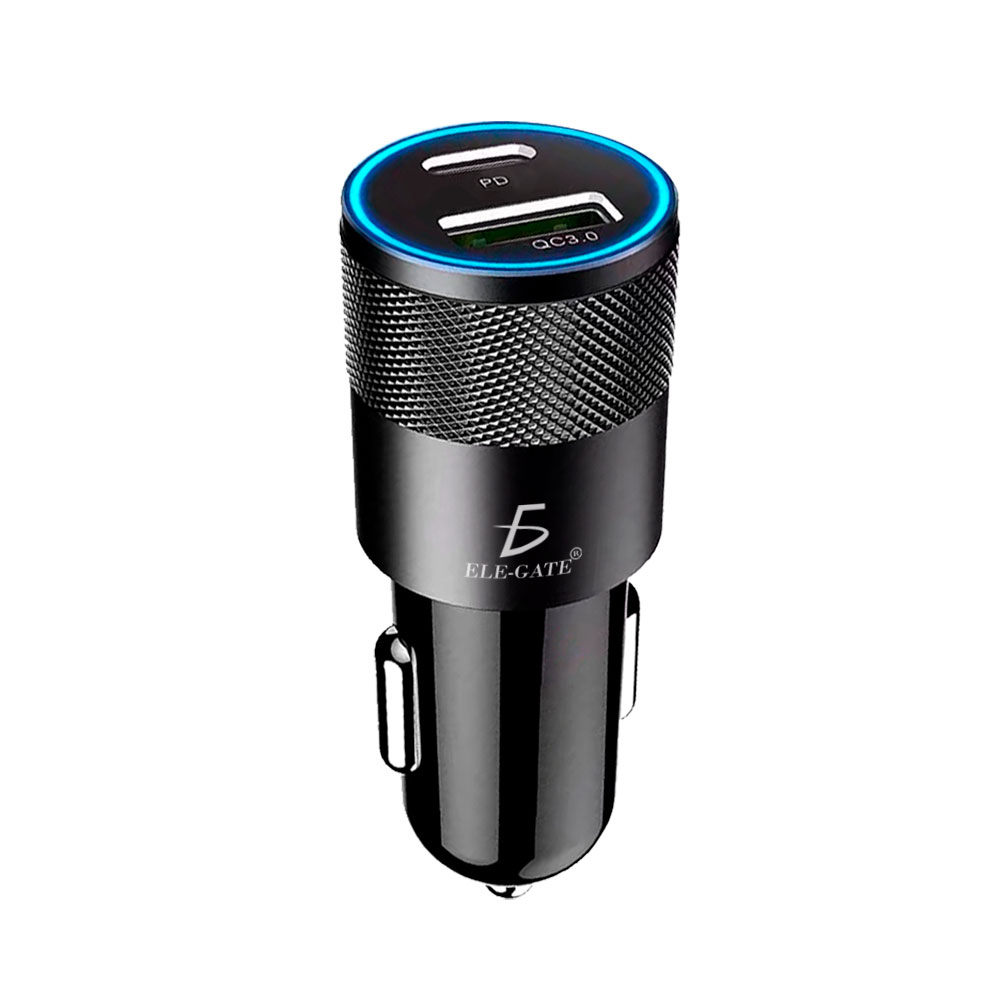 Cargador De Coche Usb De Carga Rápida Qc3.0+pd Tipo C
