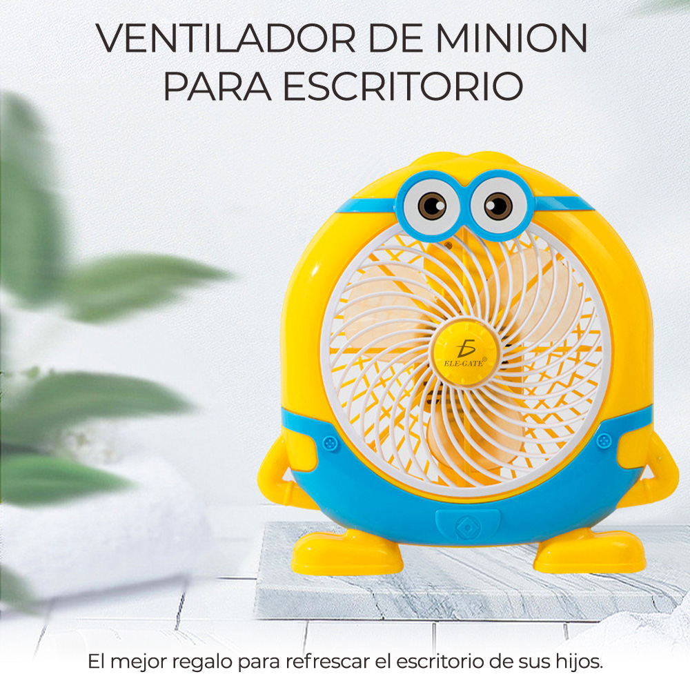 Ventilador de Pared y de Piso Plástico 16" forma de Minions