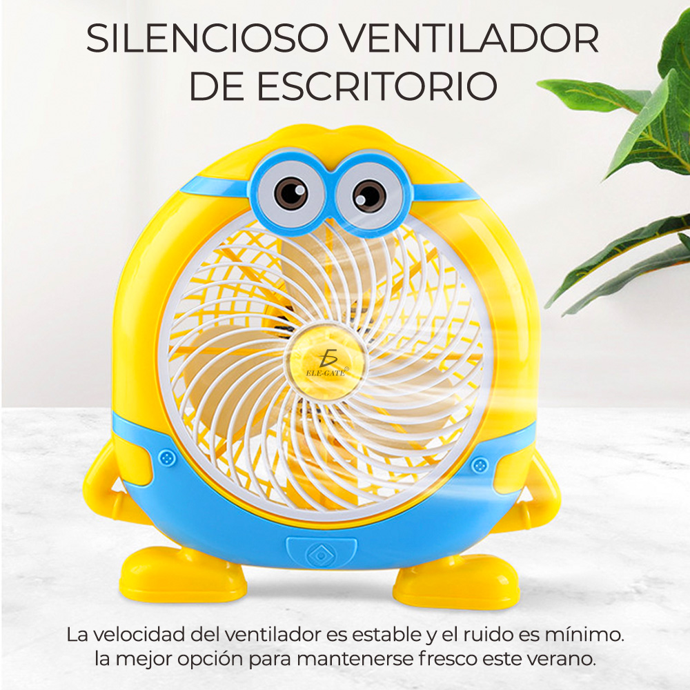 Ventilador de Pared y de Piso Plástico 16" forma de Minions