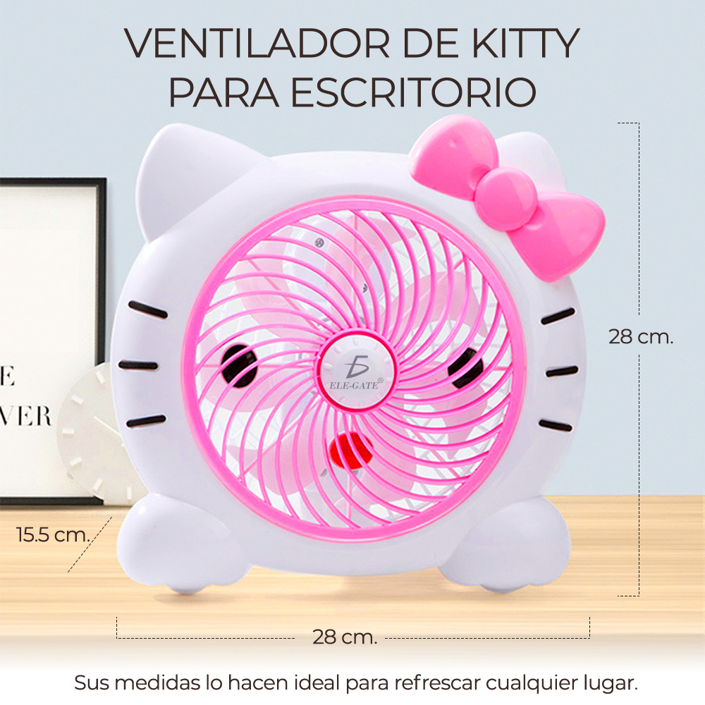 Ventilador de Pared y de Piso Plástico forma de Hello Ketty