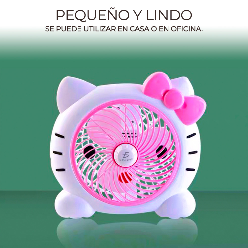 Ventilador de Pared y de Piso Plástico forma de Hello Ketty