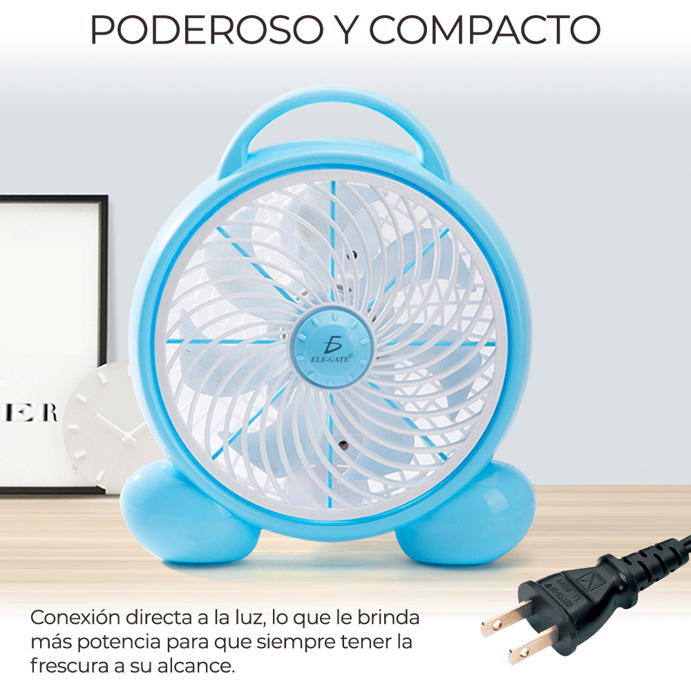 Ventilador de Pared y de Piso Plástico 16" forma de Pitufos