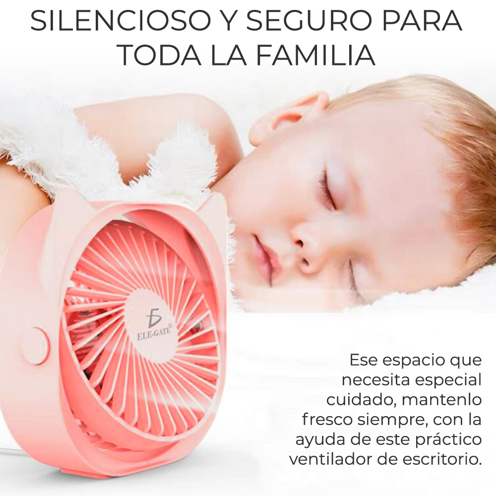 Mini Ventilador Enfriador Usb Portatil Personal Escritorio