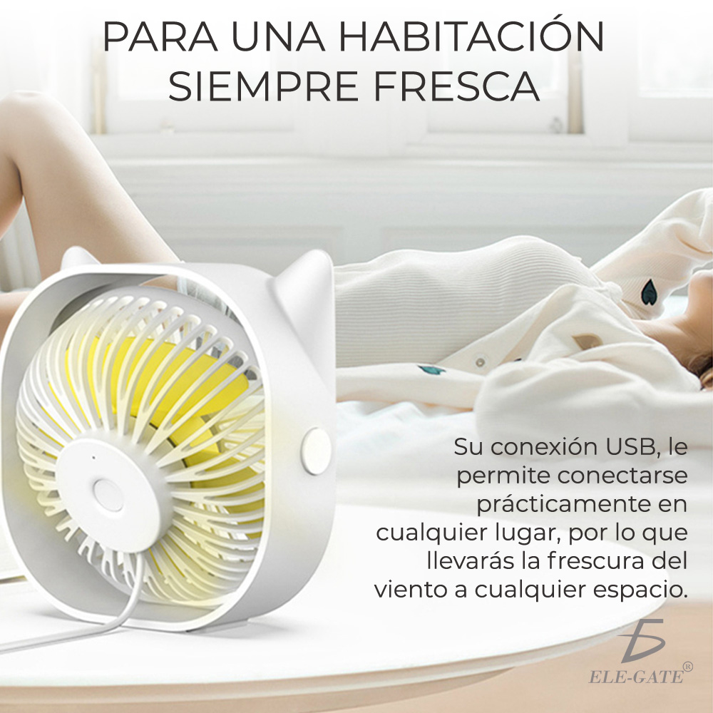 Mini Ventilador Enfriador Usb Portatil Personal Escritorio