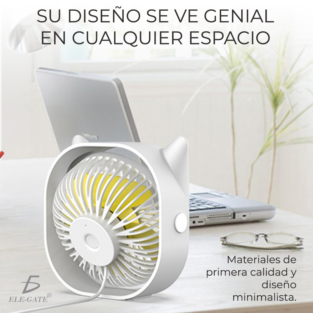 Mini Ventilador Enfriador Usb Portatil Personal Escritorio