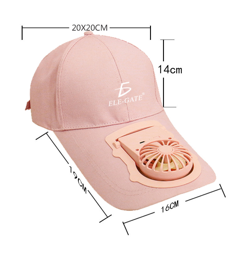Ventilador De Refrigeración Gorra De Béisbol Sombrero