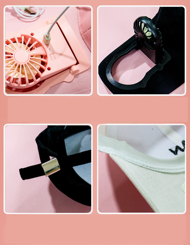 Ventilador De Refrigeración Gorra De Béisbol Sombrero