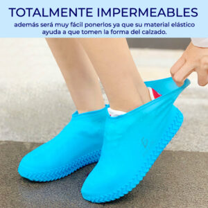 Protector Silicon Impermeable Cubre Tenis Zapato Lluvia Tamaño : M