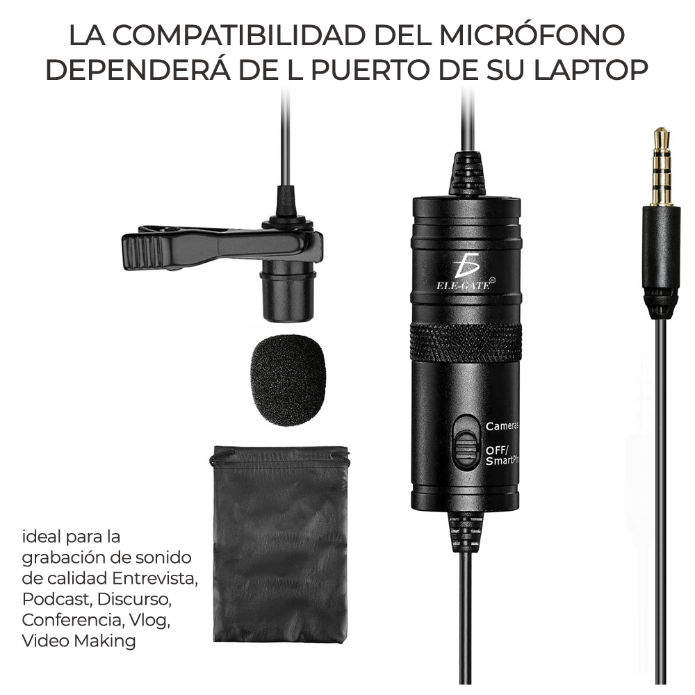 Micrófono Ondensador Omnidireccional Parca Pc Y Camara