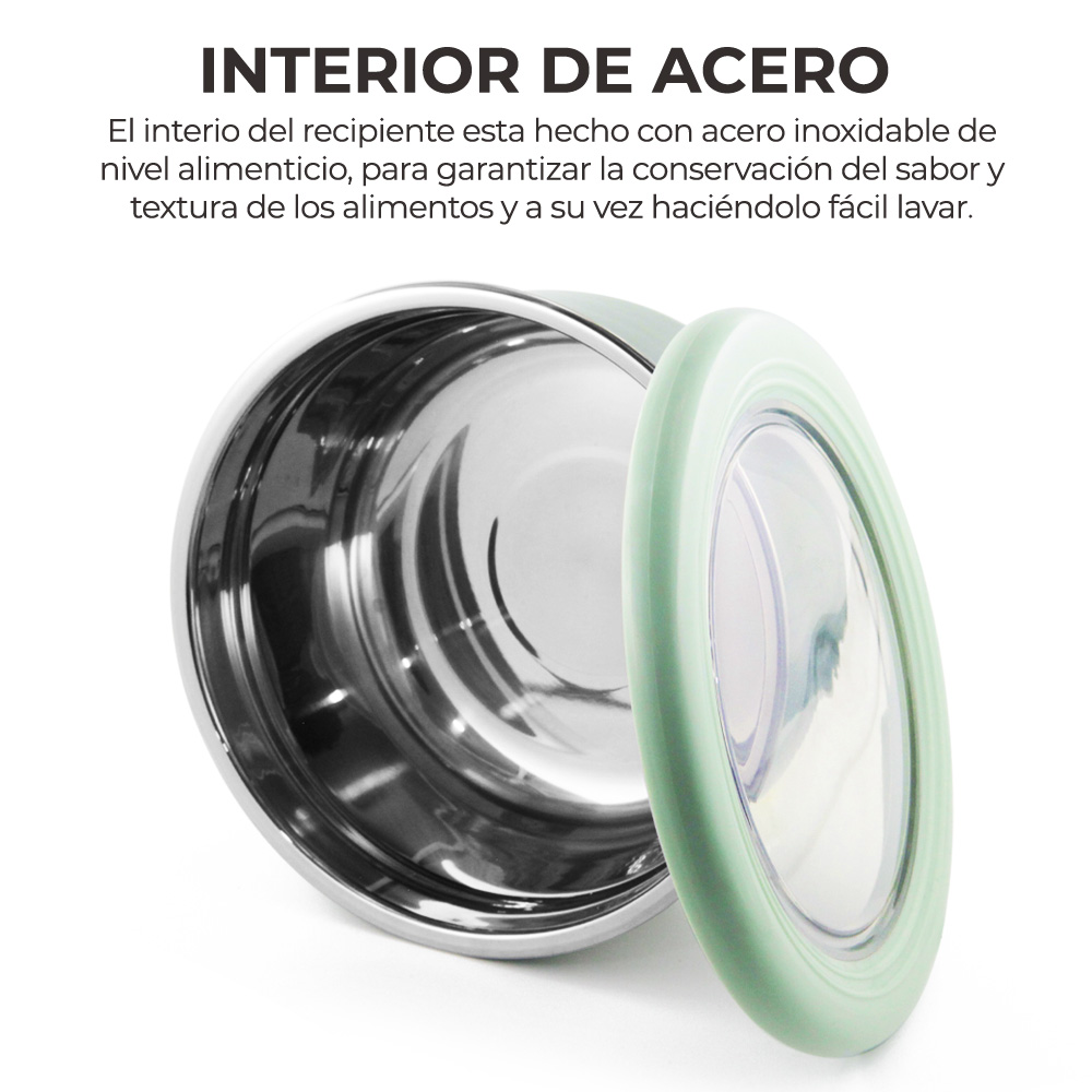 Acero Inoxidable Fresco Tazón De Conservación