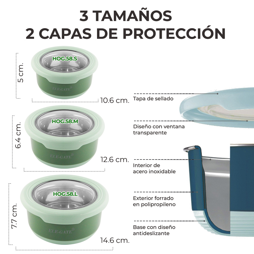 Acero Inoxidable Fresco Tazón De Conservación