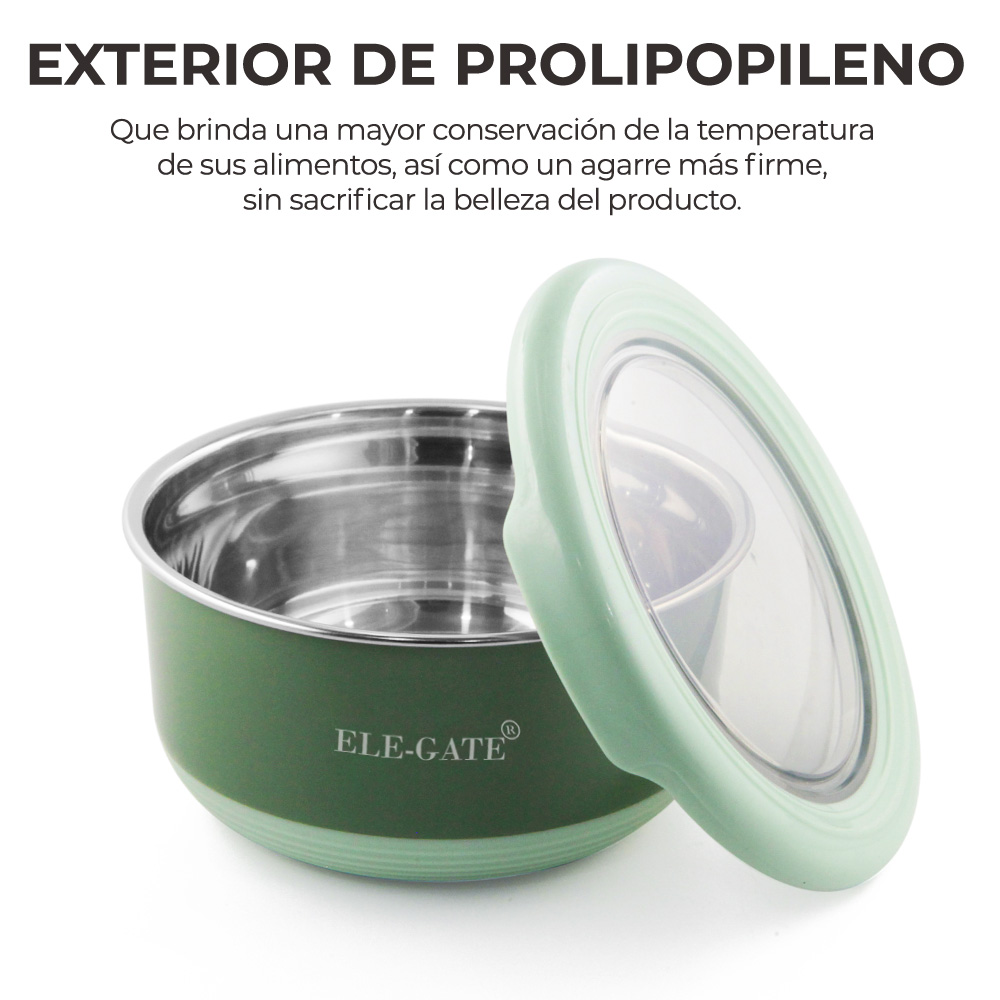 Acero Inoxidable Fresco Tazón De Conservación