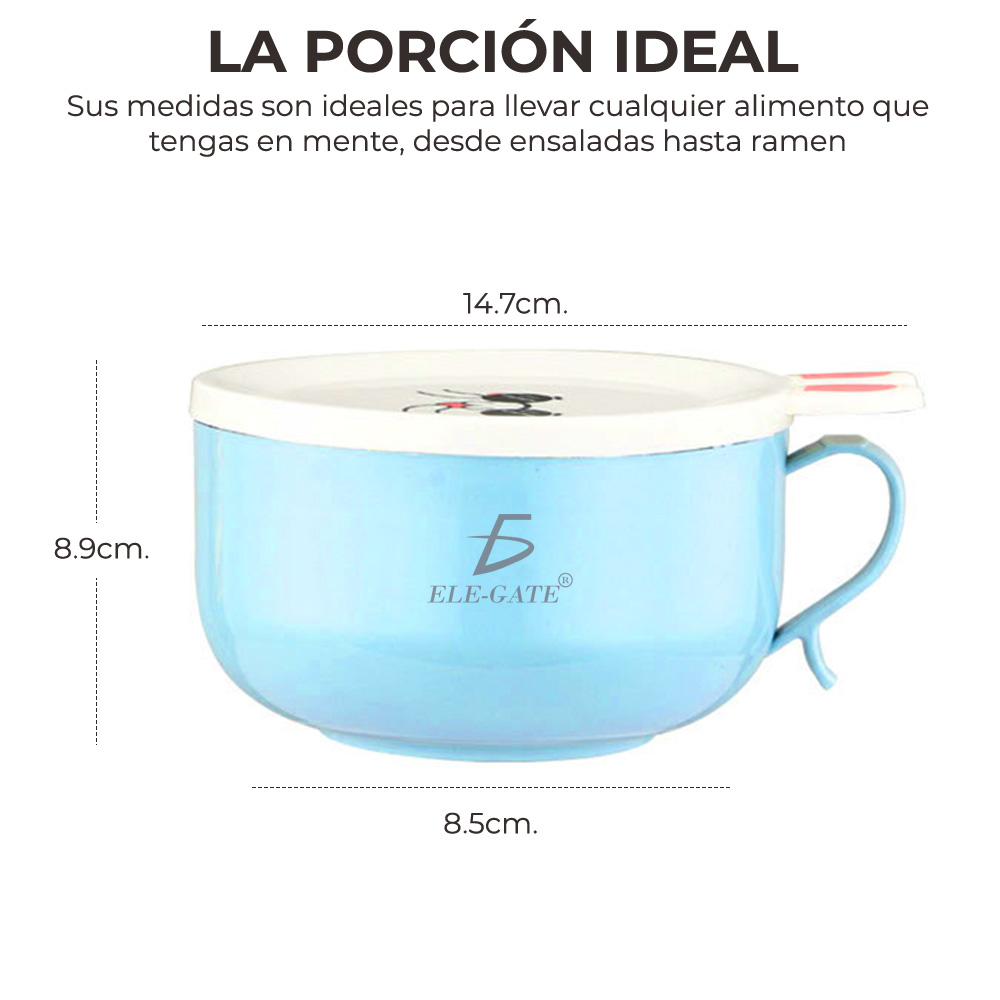 650 Ml De Dibujos Animados Cuenco Niños Utensilios De Acero