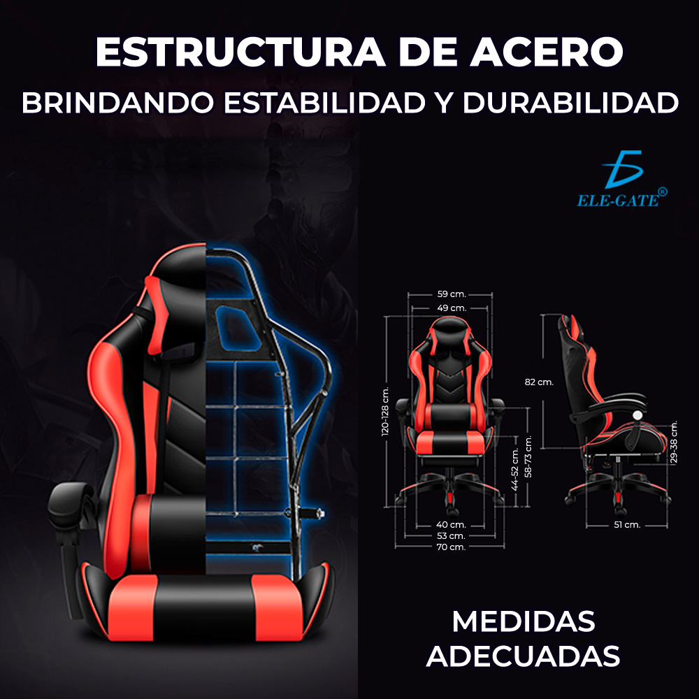 Sillón Gamer Gaming Diseño Racing Video Juegos Oficina