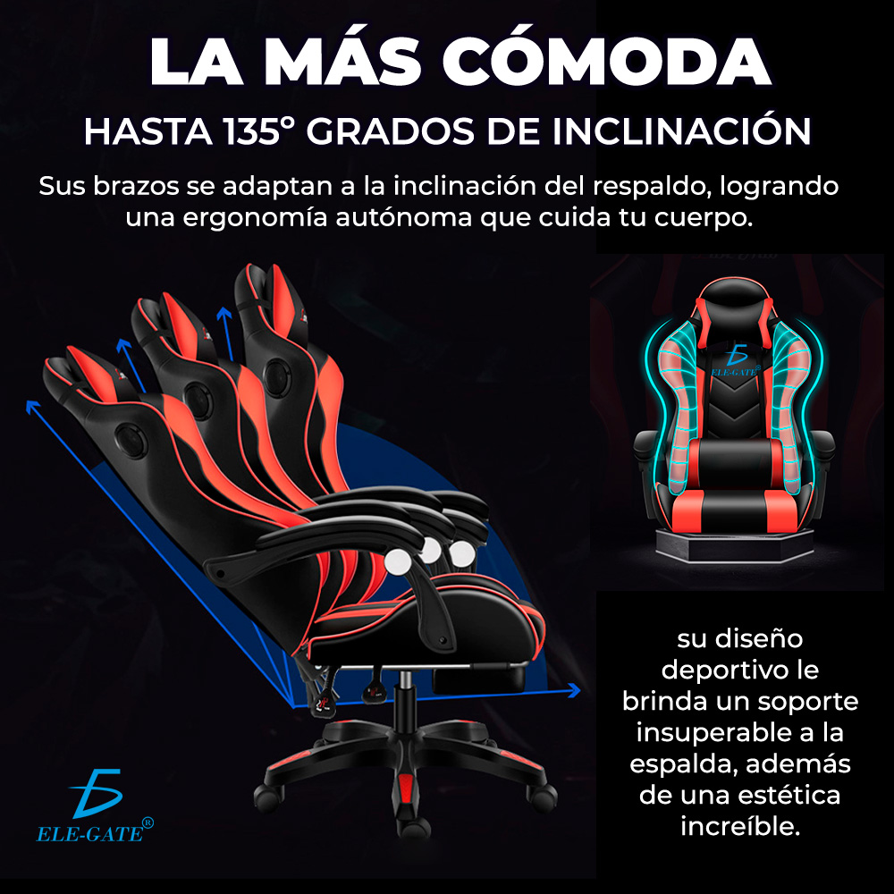 Sillón Gamer Gaming Diseño Racing Video Juegos Oficina
