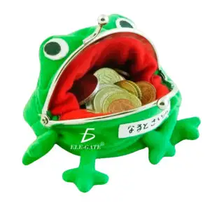 Monedero de Rana de Felpa Verde Estilo Naruto ELE-GATE