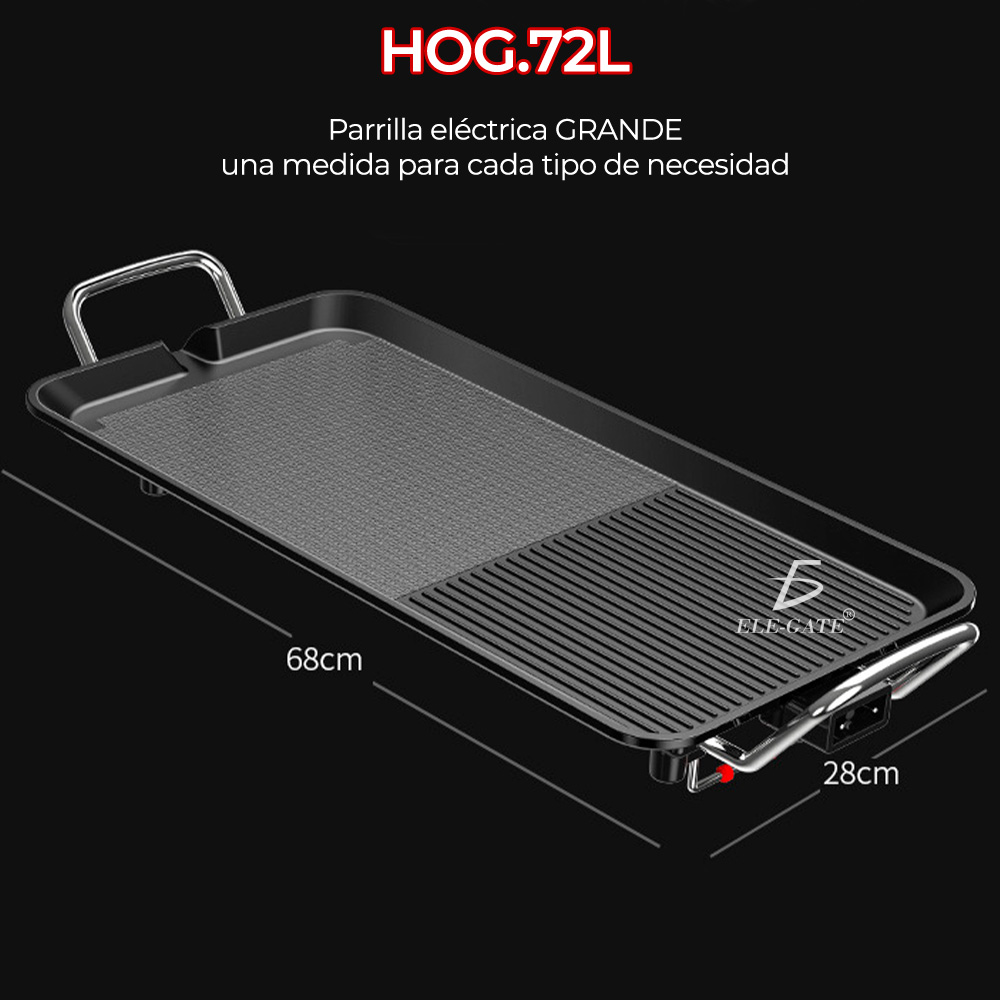 Parrilla Grande Comal Cocina 68X28cm