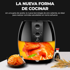 Freidora Eléctrica de Aire Multifunción para Alimentos 4.5 L