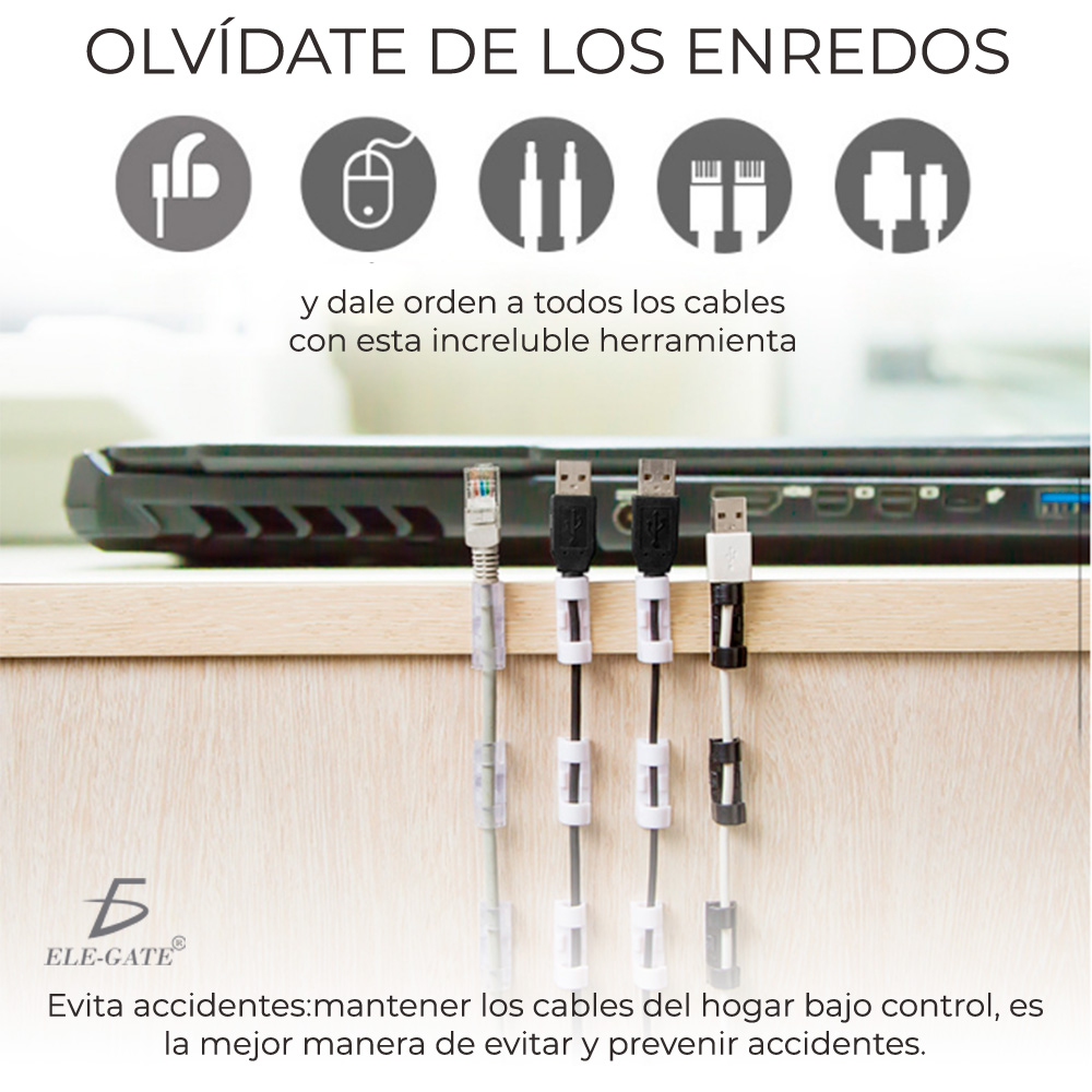 Ganchos De Cable Hebillas Para Red Y Optical 16 PZS