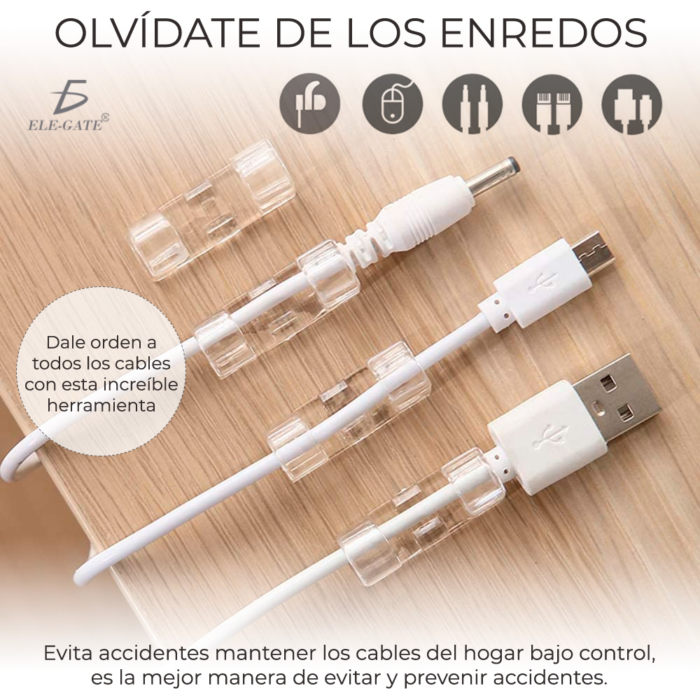 Ganchos De Cable Hebillas Para Red Y Optical 20 Piezas 