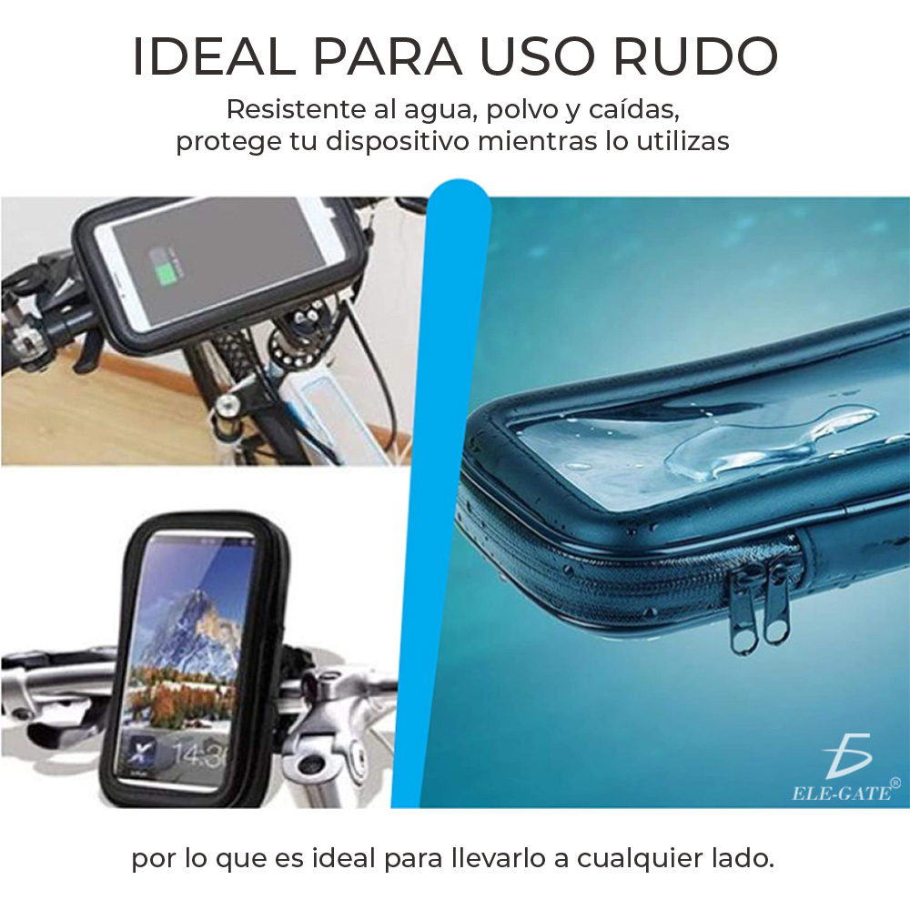 Soporte Teléfono Celular Para Motocicleta Funda Impermeable