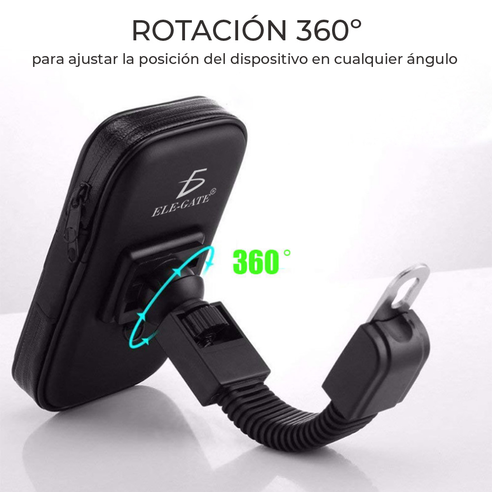 Soporte Teléfono Celular Para Motocicleta Funda Impermeable