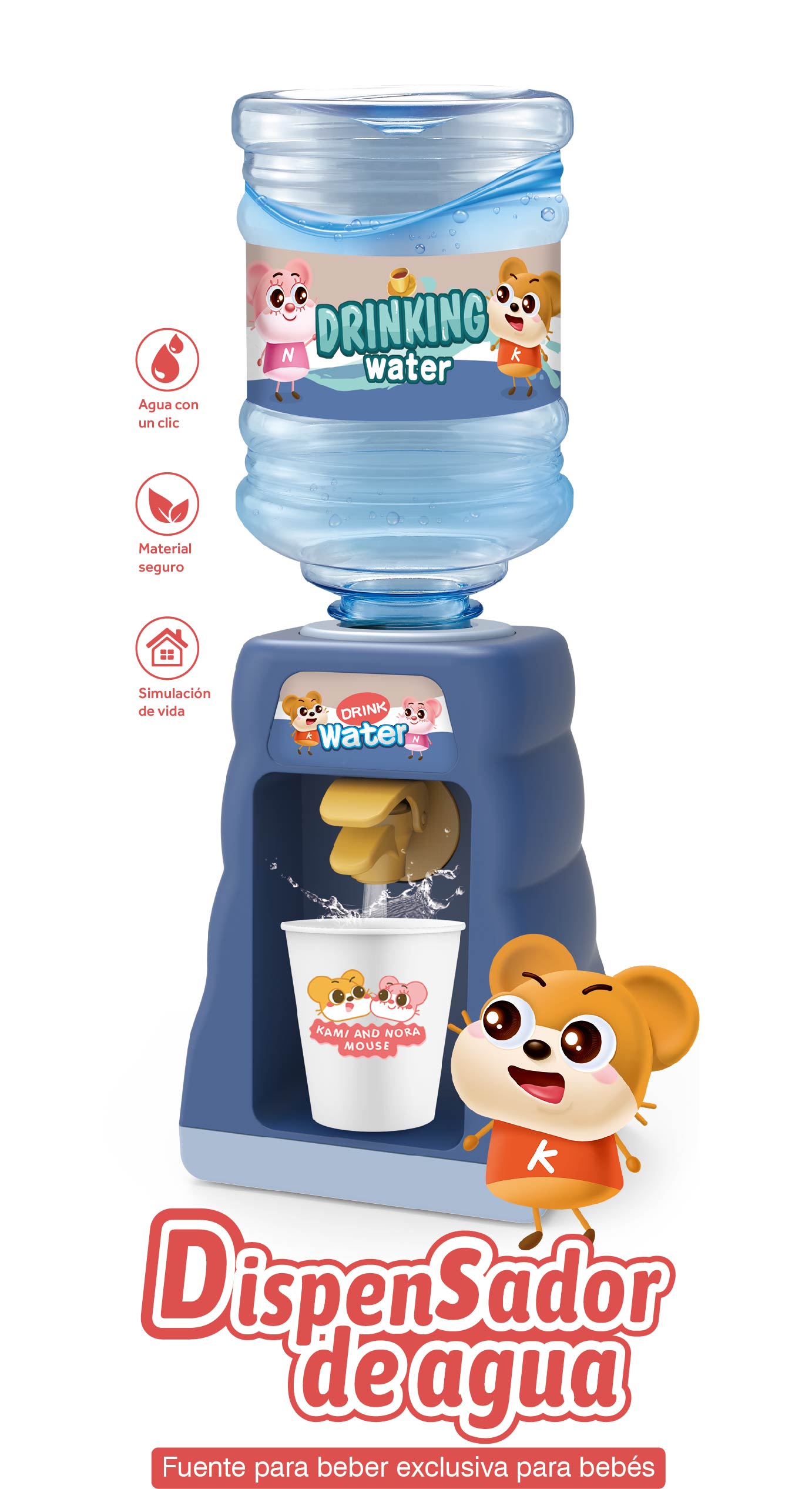 Kit Dispensador De Agua Para Niños