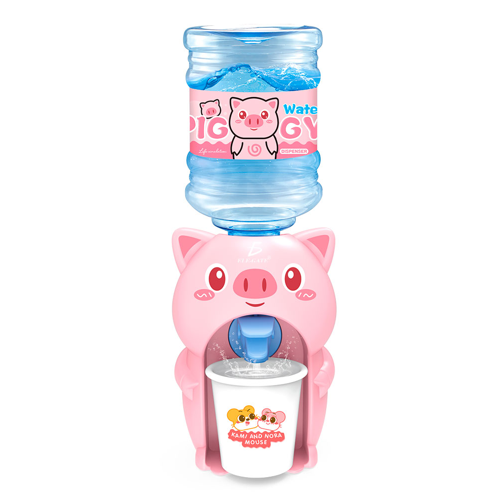Kit Dispensador De Agua Forma de Pig Para Niños
