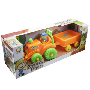 Tractor de juguete con remolque