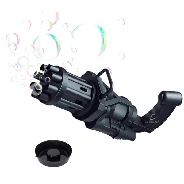 Pistola De Burbujas Gatling Gun Bubbler Maquina De Burbujas