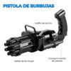Pistola De Burbujas Gatling Gun Bubbler Maquina De Burbujas