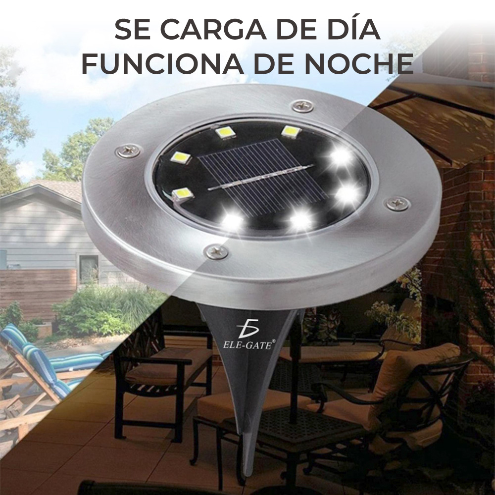 Led Solar Luz De Césped Decoración Jardín Enterrado Al Aire