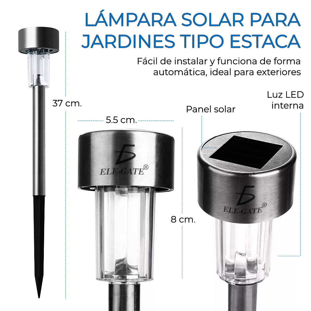 Solar Led Césped Luces Decoración Del Jardín T