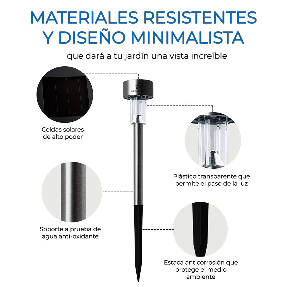 Solar Led Césped Luces Decoración Del Jardín T