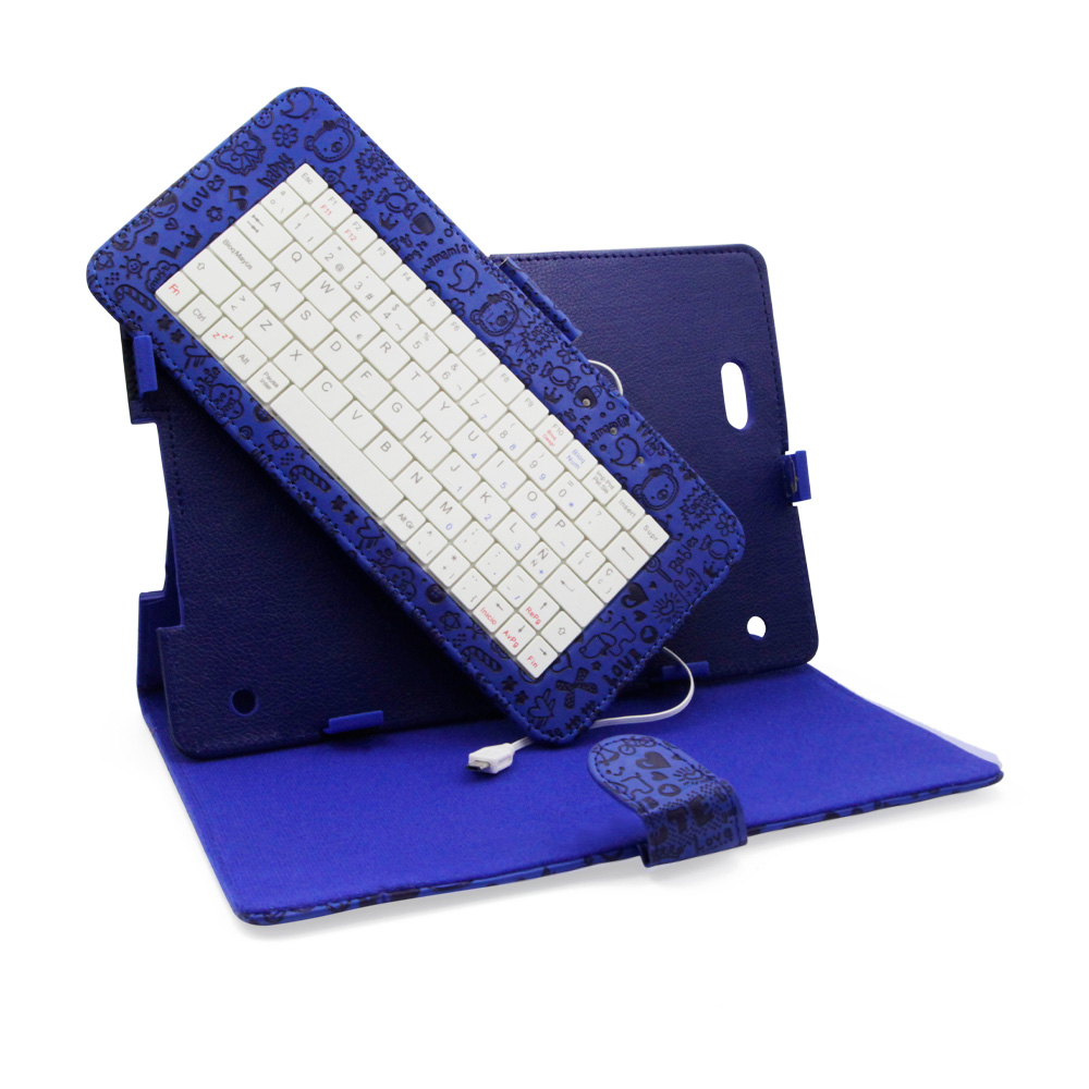 Funda con Teclado 10.1 Plugadas de Figura para Tableta Sep