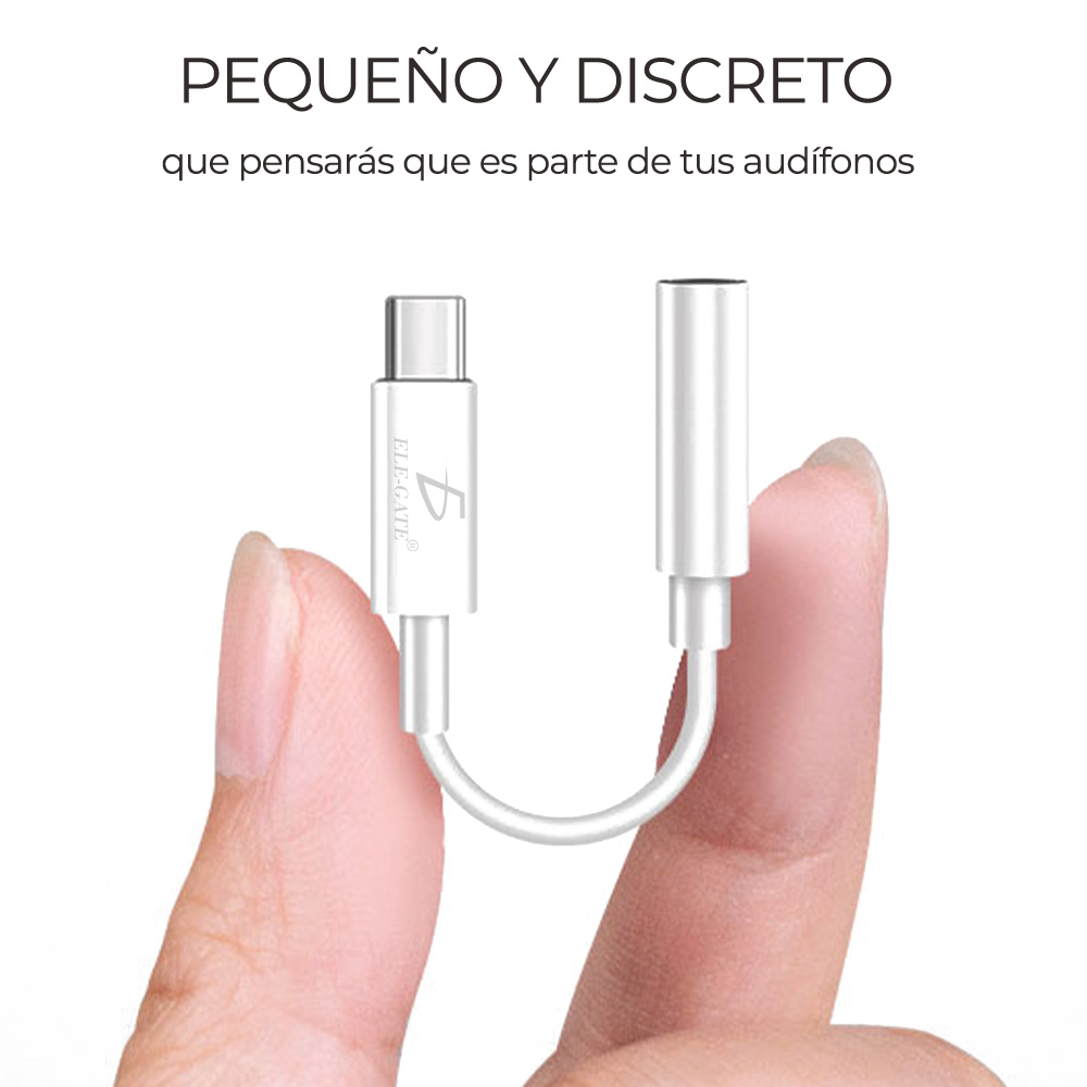 Adaptador De Auriculares TYPE-C Tipo C A 3.5 Mm